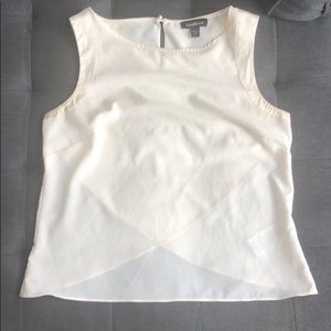 Bebe  size XS white sleeveless blouse- cross back